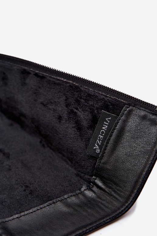 Warmes Langschaftstiefel mit Absatz Vinceza 58652 schwarz