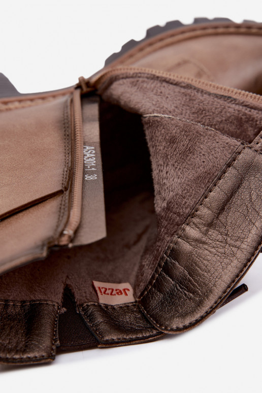Bottines pour femmes chaudes en marron Calielle