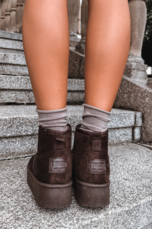 Bottes de neige avec plateforme Big Star UU274223 en chocolat
