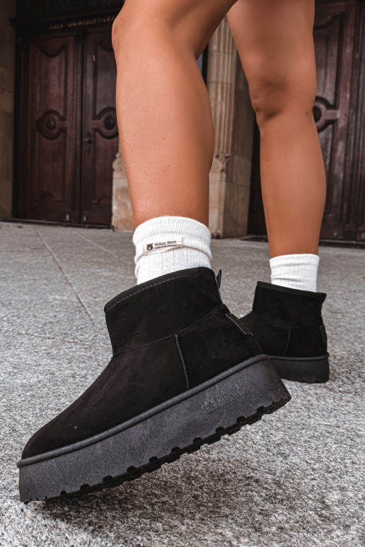Bottes de neige avec plateforme Big Star UU274222 en noir