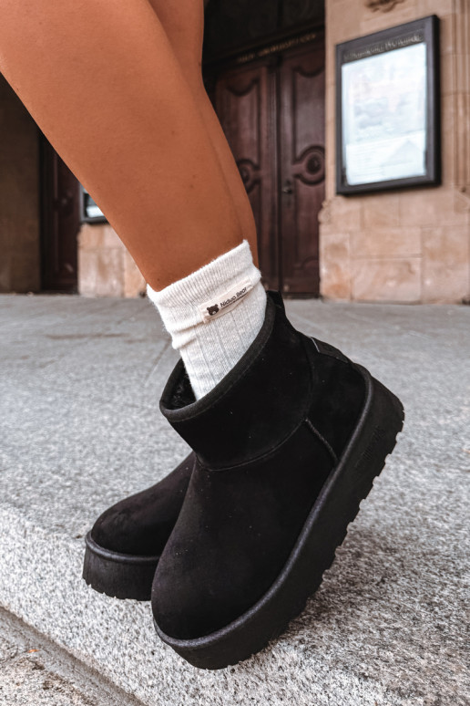 Schneestiefel mit Plattform Big Star UU274222 in Schwarz