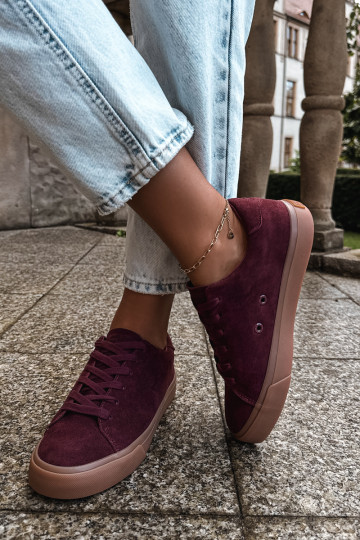 Dames sneakers Big Star UU274242 in bordeaux 2