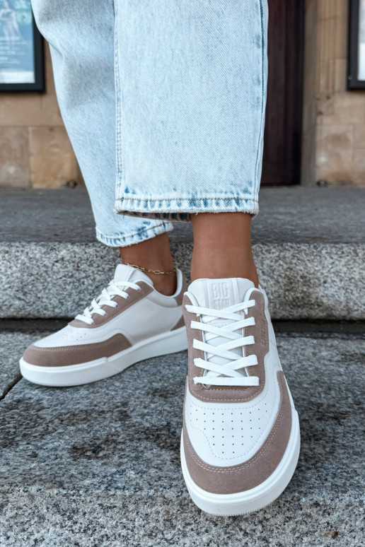 Dames sneakers Big Star UU274275 in zand