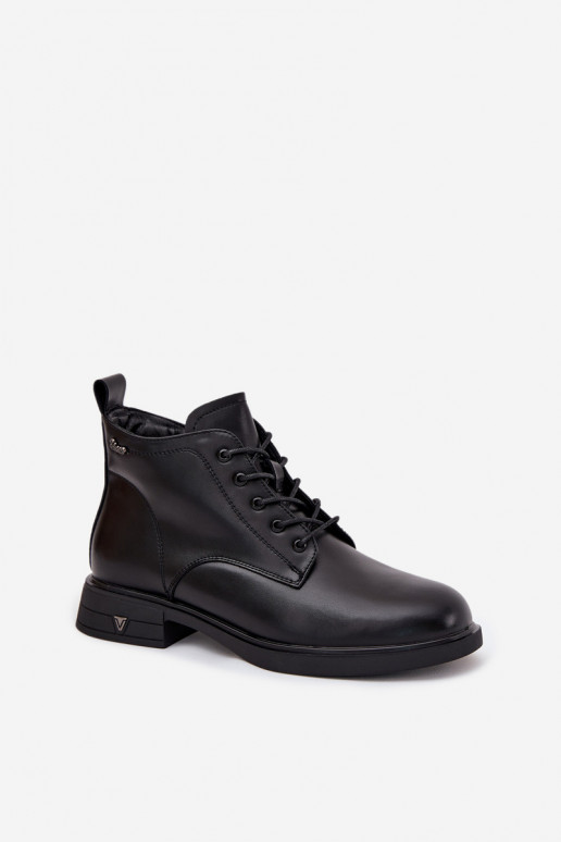 Bottines isolées pour femmes à petit talon Vinceza 39953 noires