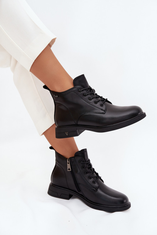 Bottines isolées pour femmes à petit talon Vinceza 39953 noires