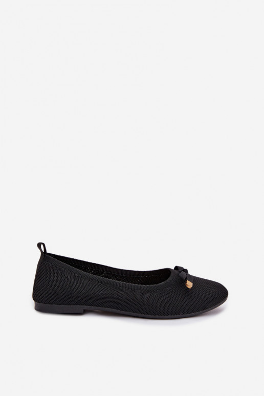 Ballerines noires avec nœuds Amelivra
