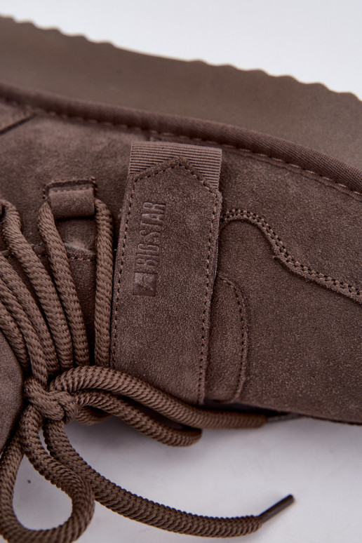 Bottes de neige en daim pour femmes marron Big Star