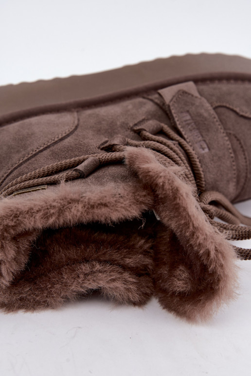 Dames suede sneeuwlaarzen bruin Big Star