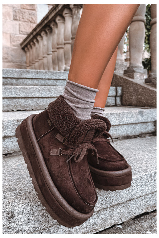 bottes de neige avec plateforme et isolation Big Star UU274214 couleur chocolat