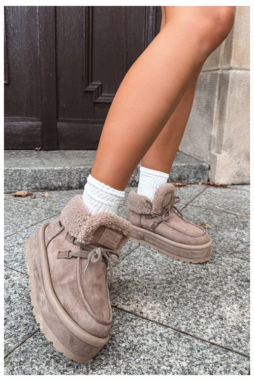 bottes de neige avec plateforme et isolation Big Star UU274215 couleur sable