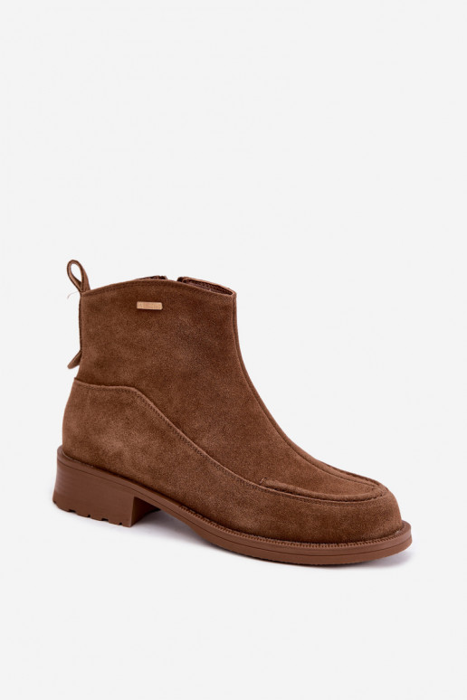Bottes en daim pour femmes avec isolation Big Star UU274601 marron