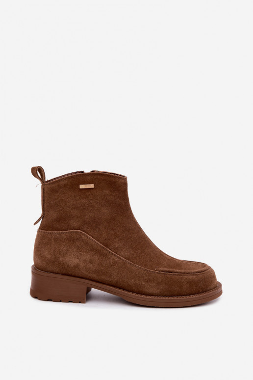 Damen Wildlederstiefel mit Isolierung Big Star UU274601 braun