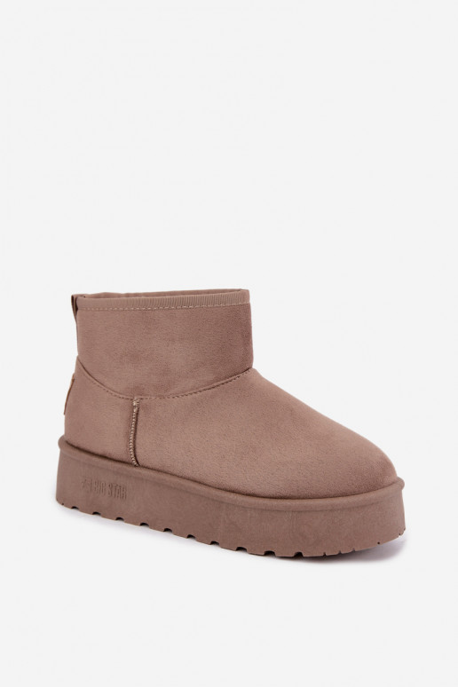 Bottes de neige avec plateforme Big Star UU274224 en sable