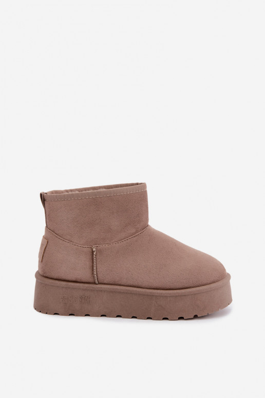Schneestiefel mit Plattform Big Star UU274224 in Sand