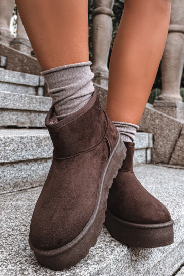 Bottes de neige avec plateforme Big Star UU274223 en chocolat 2