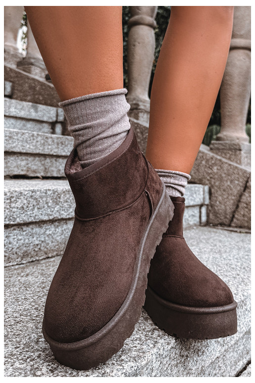 Bottes de neige avec plateforme Big Star UU274223 en chocolat