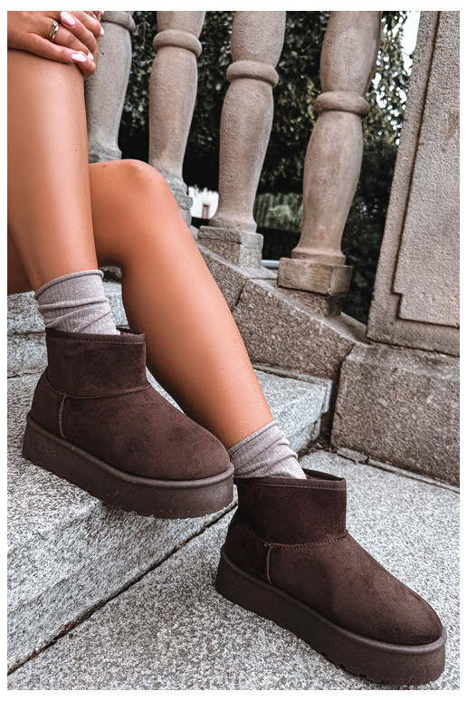 Bottes de neige avec plateforme Big Star UU274223 en chocolat