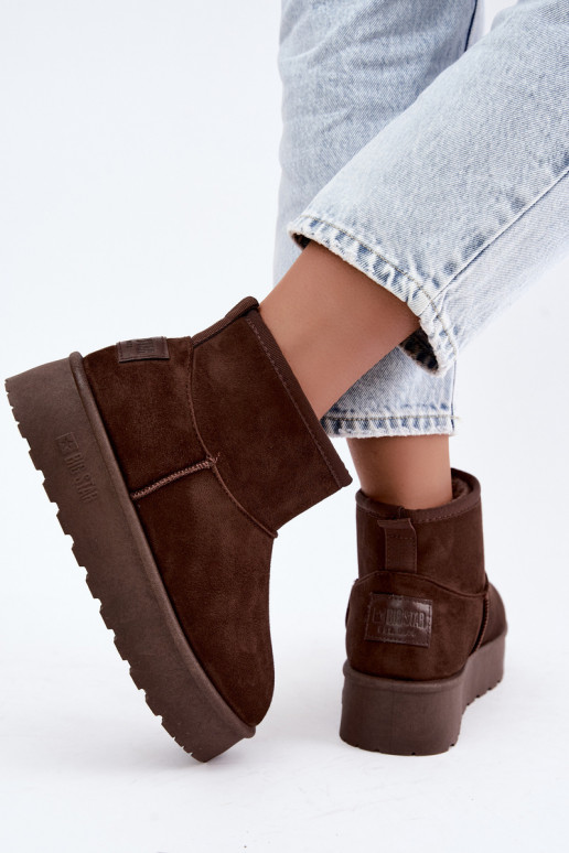 Sneeuwlaarzen met platform Big Star UU274223 w chocola