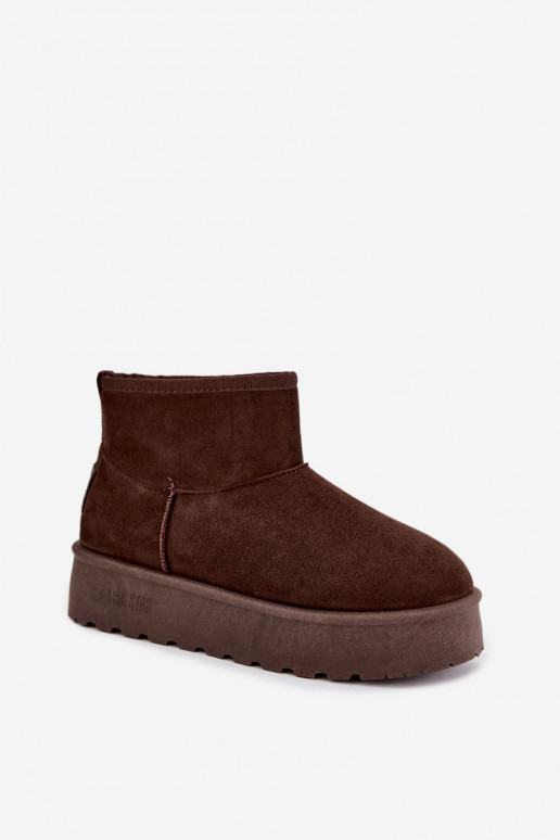 Sneeuwlaarzen met platform Big Star UU274223 w chocola