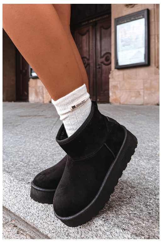 Bottes de neige avec plateforme Big Star UU274222 en noir