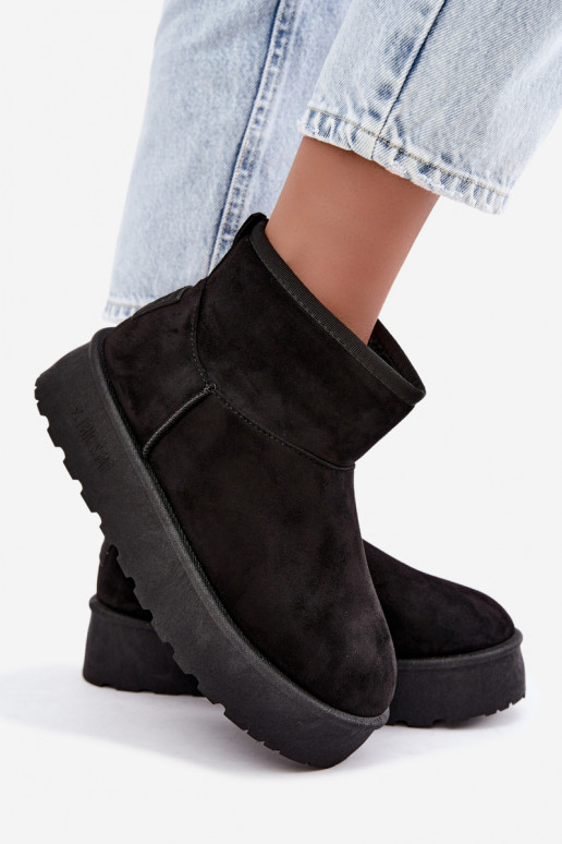 Schneestiefel mit Plattform Big Star UU274222 in Schwarz