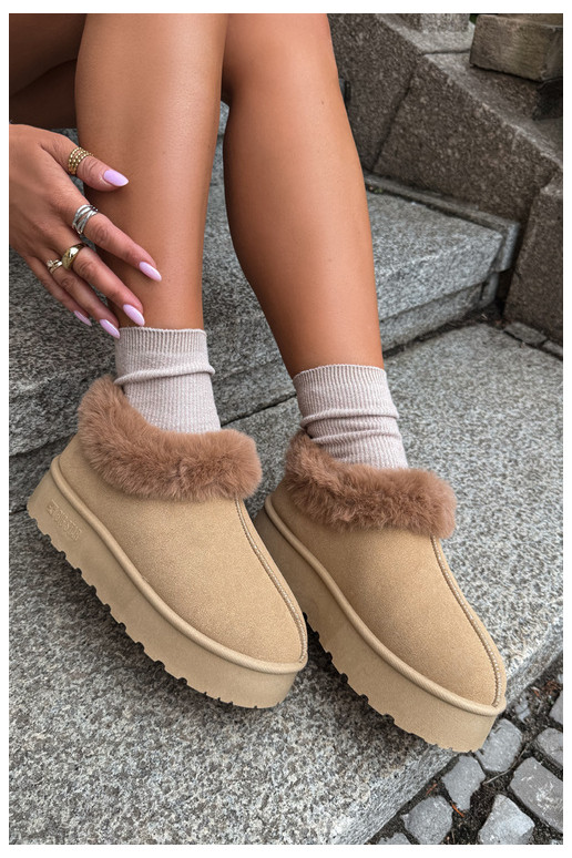 Bottes de neige avec plateforme et fourrure Big Star UU274202 en marron