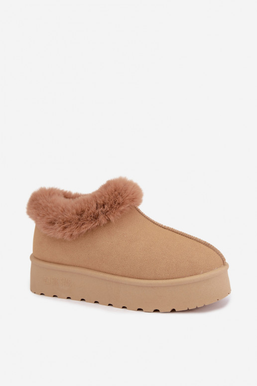 Schneestiefel mit Plattform und Fell Big Star UU274202 in Braun
