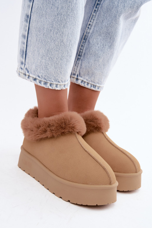 Bottes de neige avec plateforme et fourrure Big Star UU274202 en marron