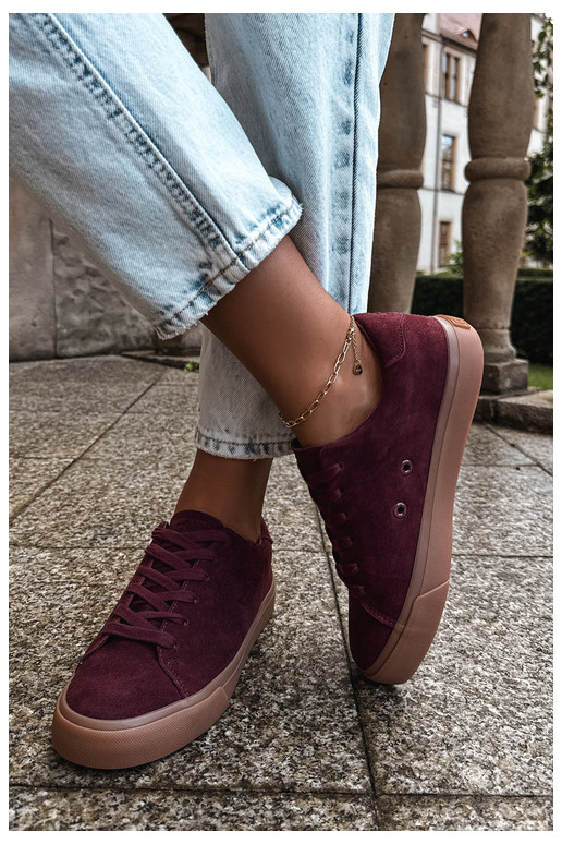Dames sneakers Big Star UU274242 in bordeaux