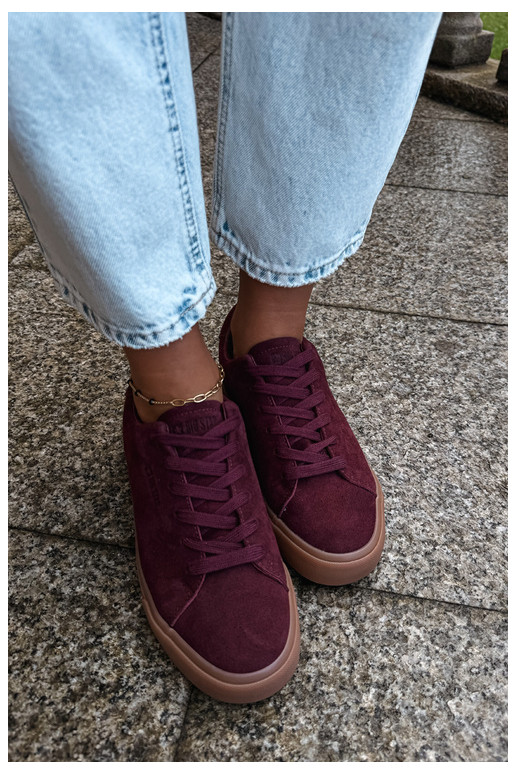 Baskets pour femmes Big Star UU274242 en bordeaux
