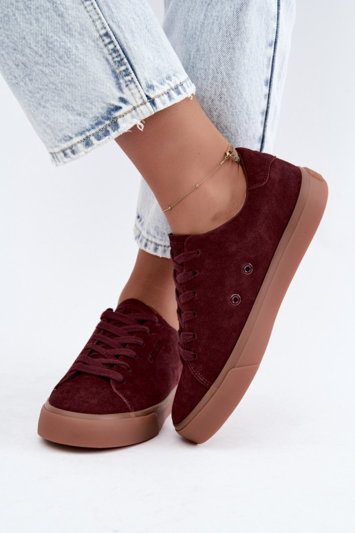 Dames sneakers Big Star UU274242 in bordeaux