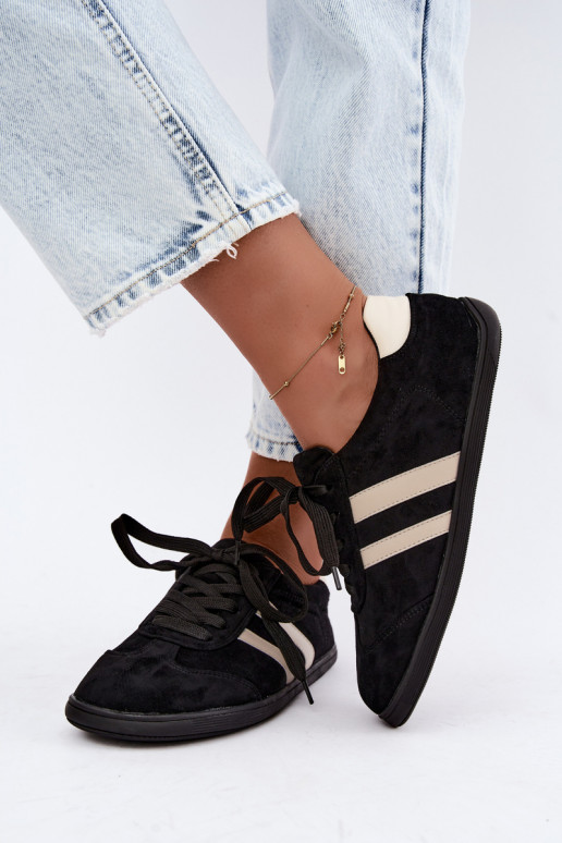 Dames sneakers Barefoot in zwarte kleur Kessy
