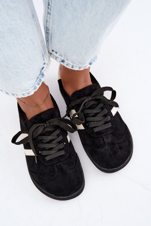 Damen Sneaker Barefoot in Schwarz Kessy