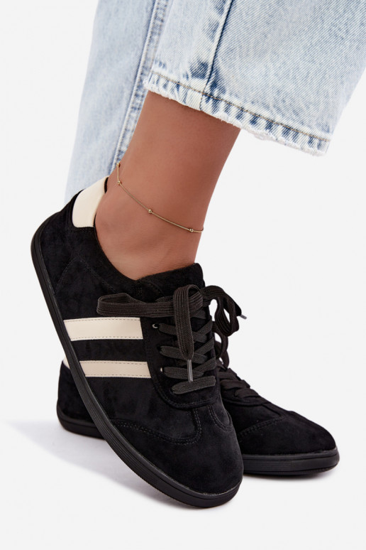Dames sneakers Barefoot in zwarte kleur Kessy