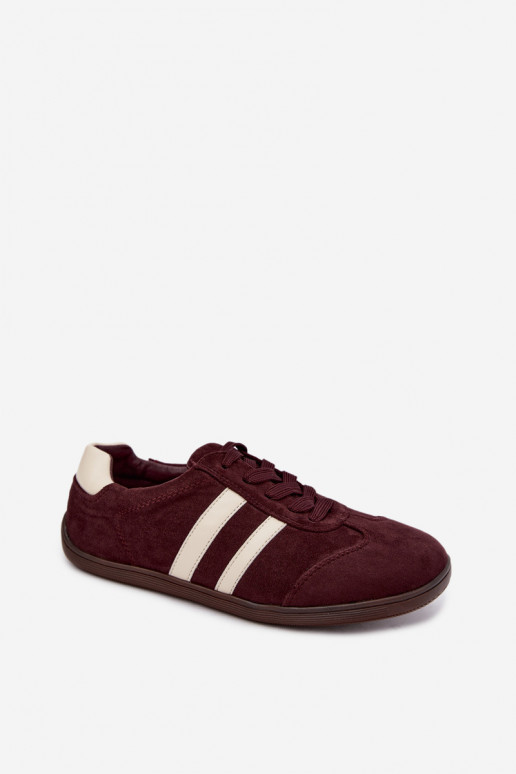 Baskets pour femmes Barefoot couleur bordeaux Kessy