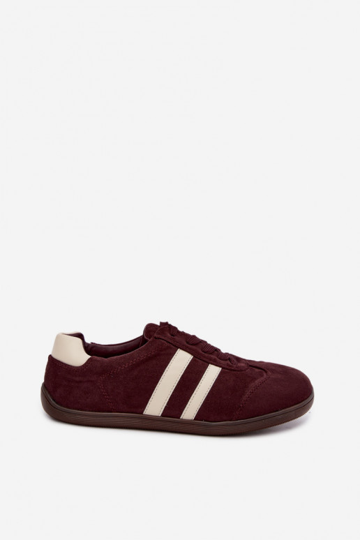Baskets pour femmes Barefoot couleur bordeaux Kessy