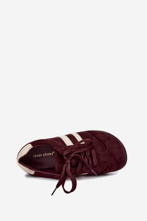 Dames sneakers Barefoot in bordeaux kleur Kessy