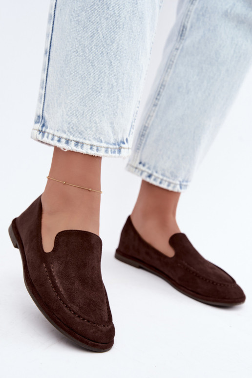 Mocassins pour femmes couleur chocolat Mireliah