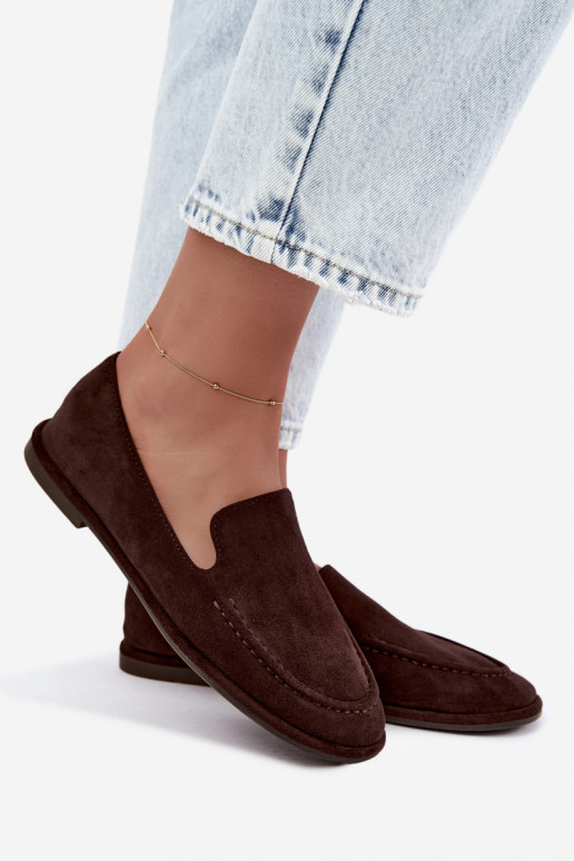 Mocassins pour femmes couleur chocolat Mireliah