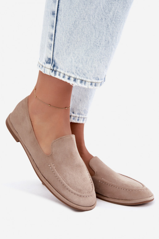 Dames mocassins in zandkleur Mireliah