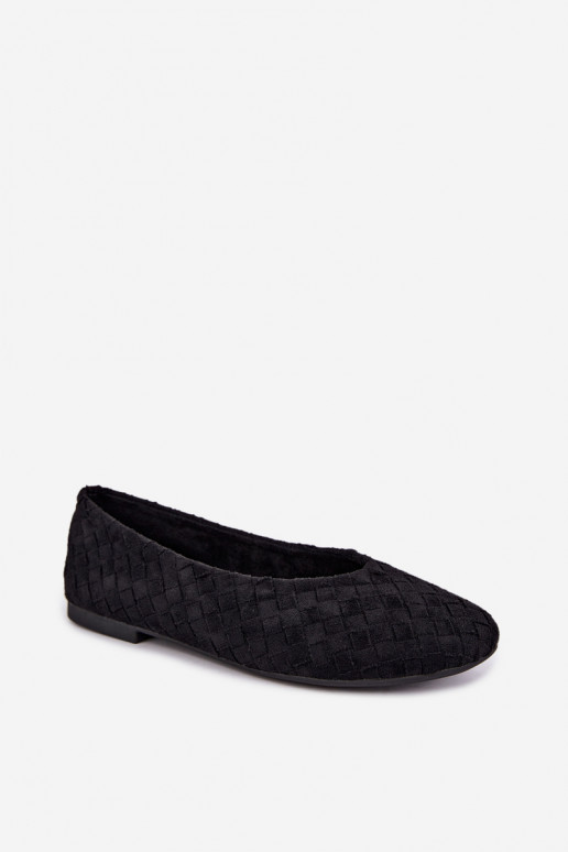Ballerines noires avec motifs Larelle