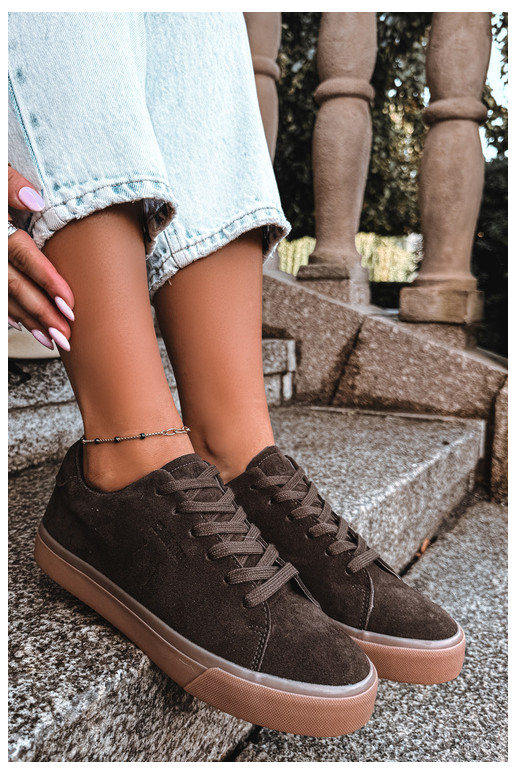 Baskets pour femmes Big Star UU274243 couleur chocolat