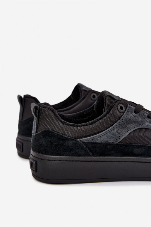 Schwarze isolierte Wildleder-Sneaker für Männer Big Star UU174118