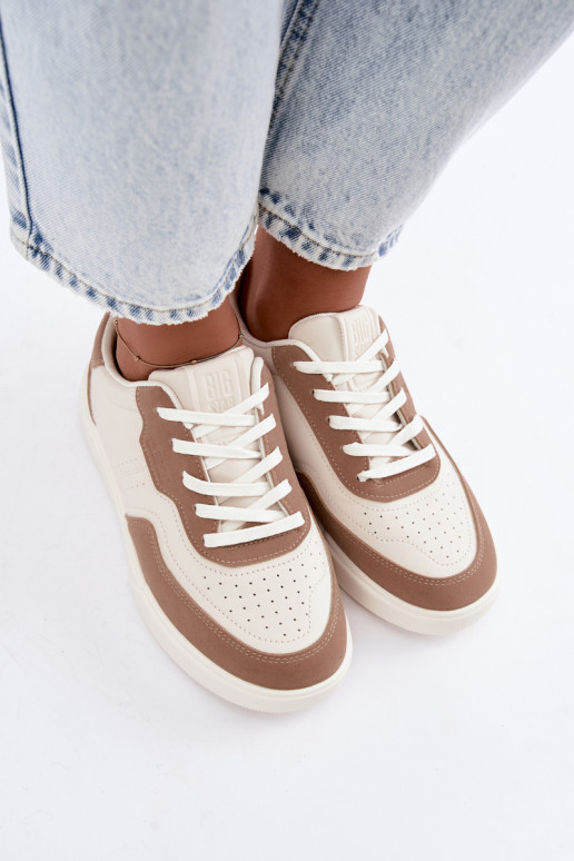 Baskets pour femmes Big Star UU274275 en sable