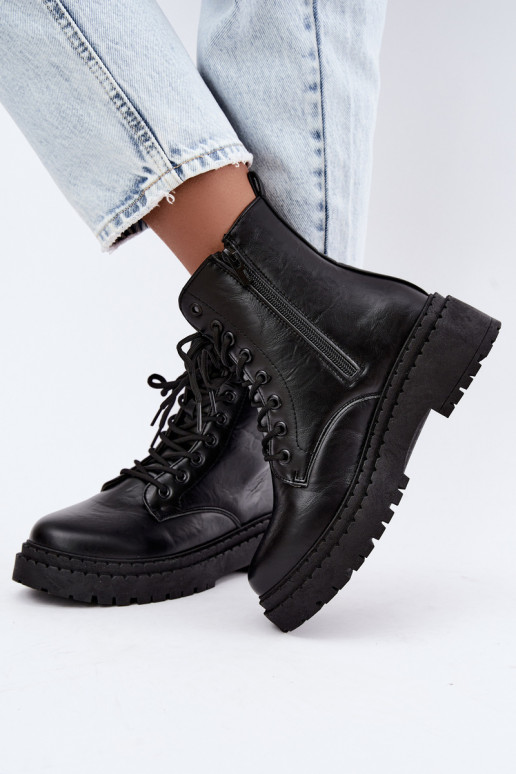 Damen-Stiefeletten Big Star UU274816 in Schwarz