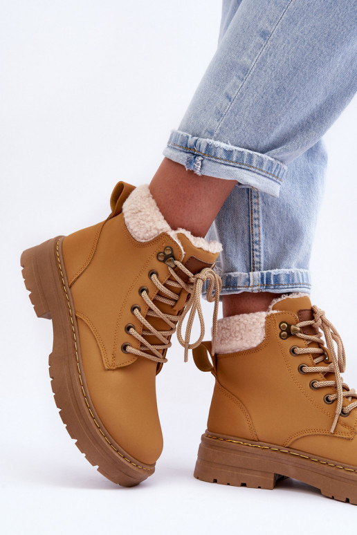 schoenen Dames met opInarming bruine kleur Jette