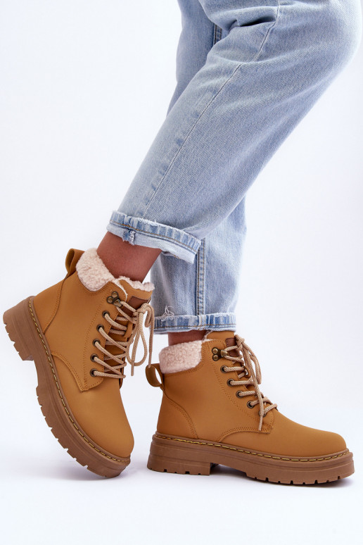 schoenen Dames met opInarming bruine kleur Jette