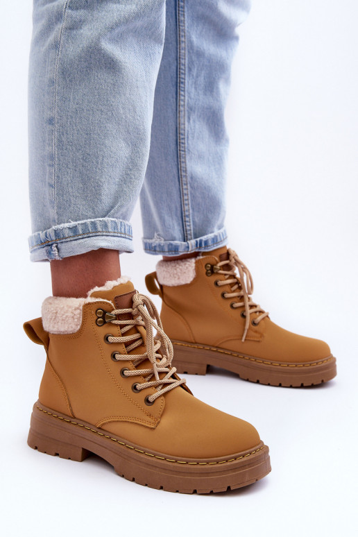 Schuhe Feminin mit AufZuärmen braune Farbe Jette