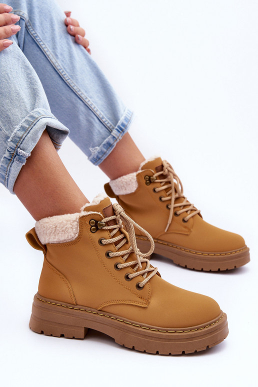 Schuhe Feminin mit AufZuärmen braune Farbe Jette
