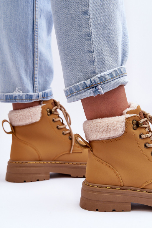 Schuhe Feminin mit AufZuärmen braune Farbe Jette